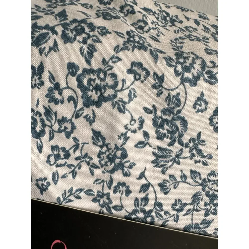 Cuddl Duds Microfiber Sheet Set 3 Piece Twin Size 16” Deep Pocket Blue Floral